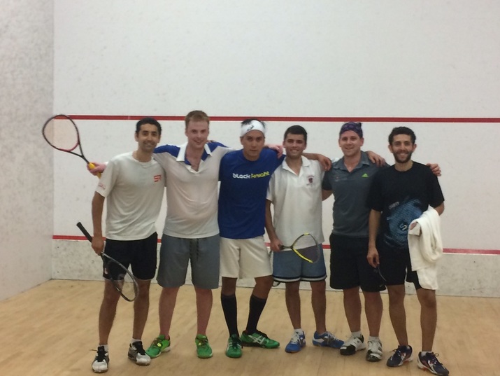 Squash players after a squash tournament in DC