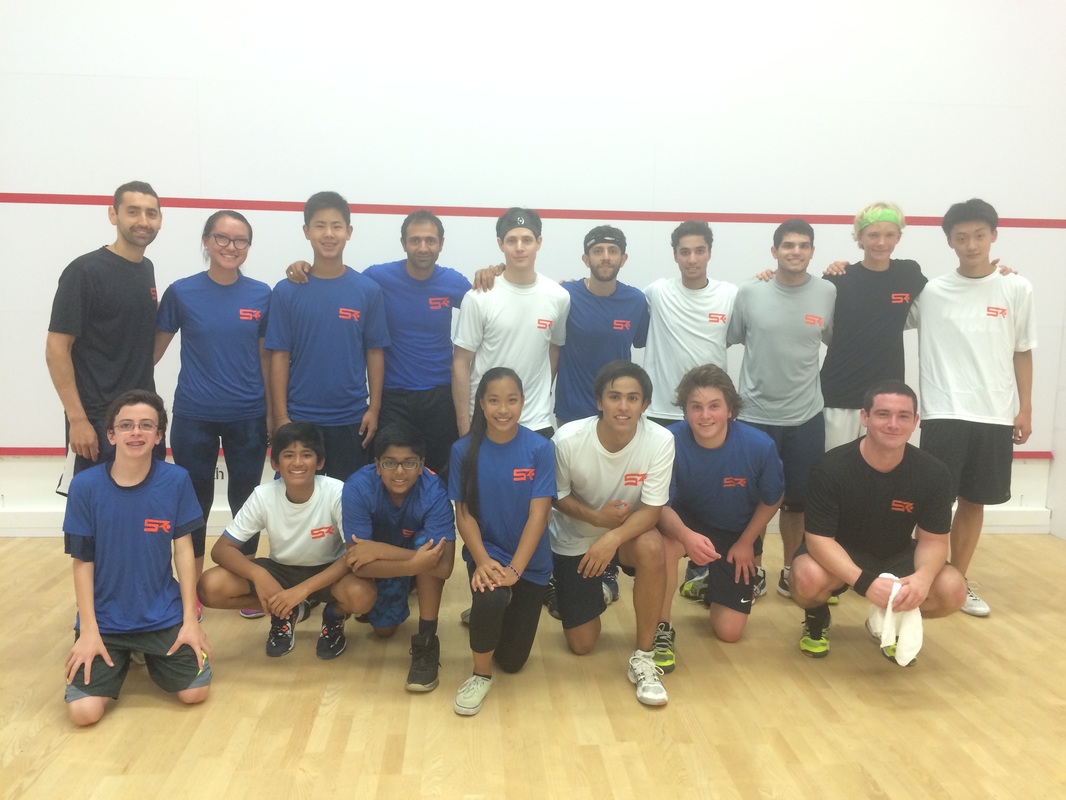Players on the squash sport league in DC