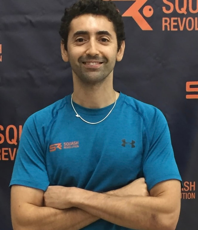 Photo of squash pro Shahier Razik