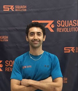 Photo of Shahier Razik, squash coach